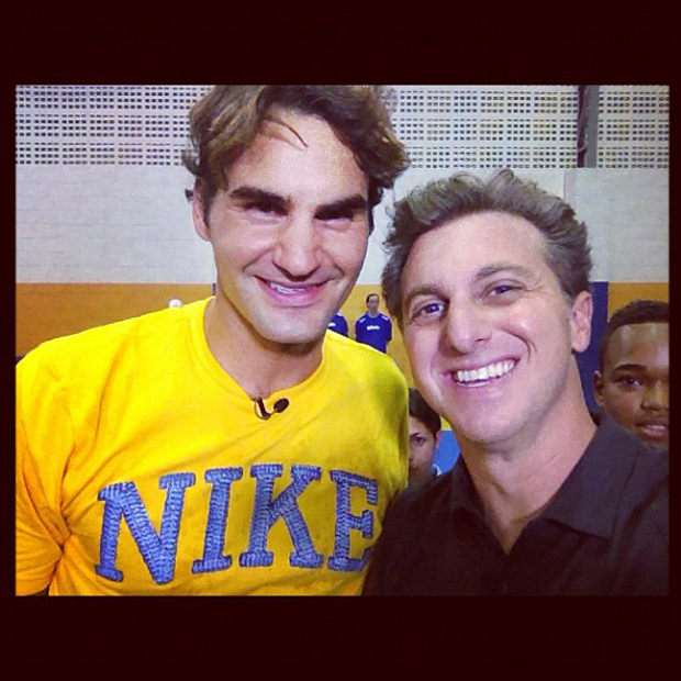 Luciano Huck e Roger Federer (Foto: Instagram / Reprodução)