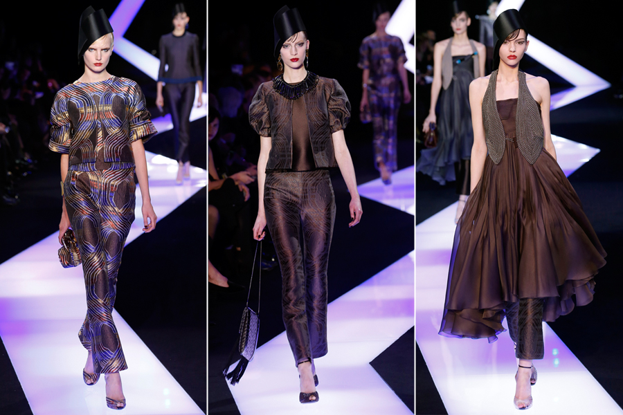 Giorgio Armani Privé risca a passarela com a coleção Haute Couture, nesta terça, 22, em Paris 
