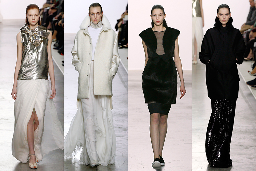 O estilista italiano Giambattista Valli apresentou sua coleção de inverno 2014 na Semana de Moda de Paris, nesta segunda-feira, 4