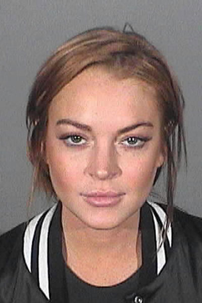 Nova foto da ficha criminal de Lindsay Lohan