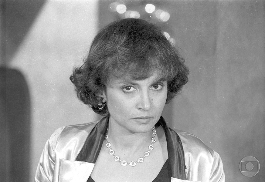 Joana Fomm como a maquiavélica Yolanda Pratini em "Dancin' Days" (1978), novela de Gilberto Braga na qual lhe valeu o prêmio de Melhor Atriz da Associação Paulista de Críticos de Arte (APCA) 