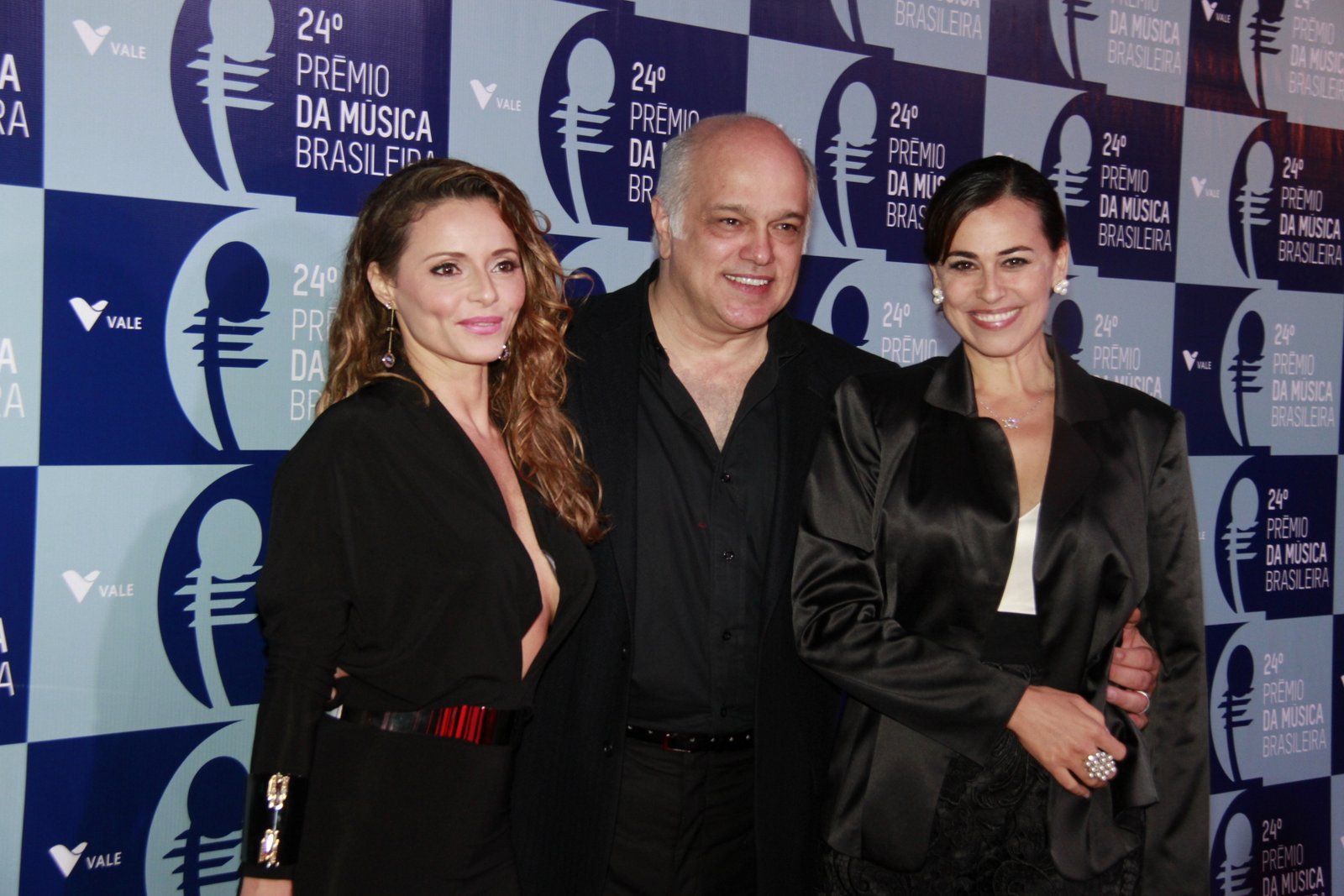 Rita Guedes, Jayme Periard e Daniela Escobar se encontraram no Prêmio da Música Brasileira