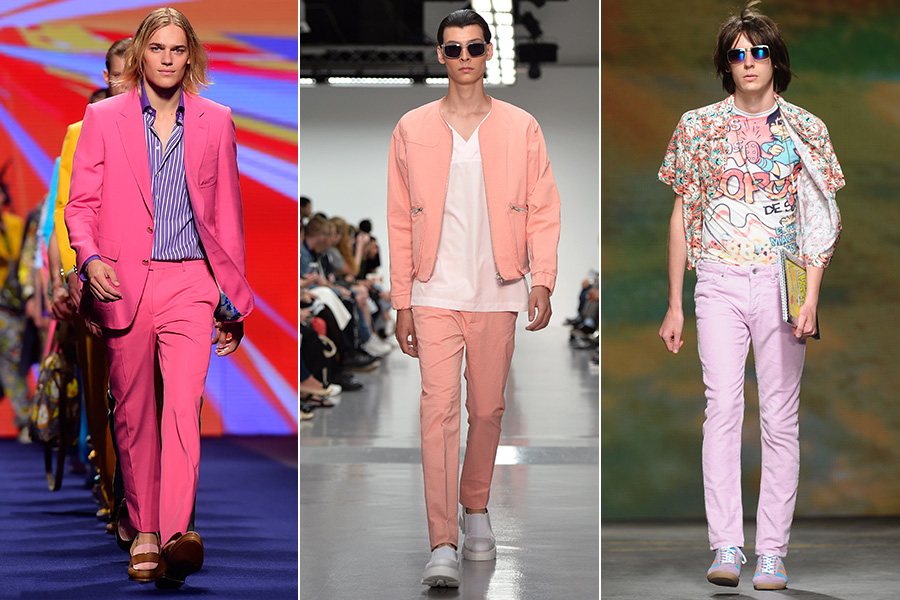 Cinquenta tons de rosa: a cor, normalmente associada às mulheres, invade o guarda-roupa masculino, a exemplo dos looks das grifes Etro, Lou Dalton e Topman