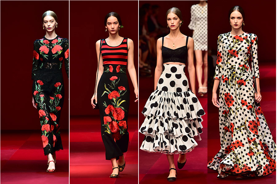 Dolce & Gabbana buscou inspiração na cultura espanhola para apresentar coleção de primavera-verão