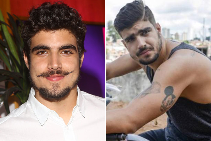 Antes e depois :para viver o personagem Grego, que será o chefão da favela onde a novela se passa, Caio Castro raspou a lateral do cabelo