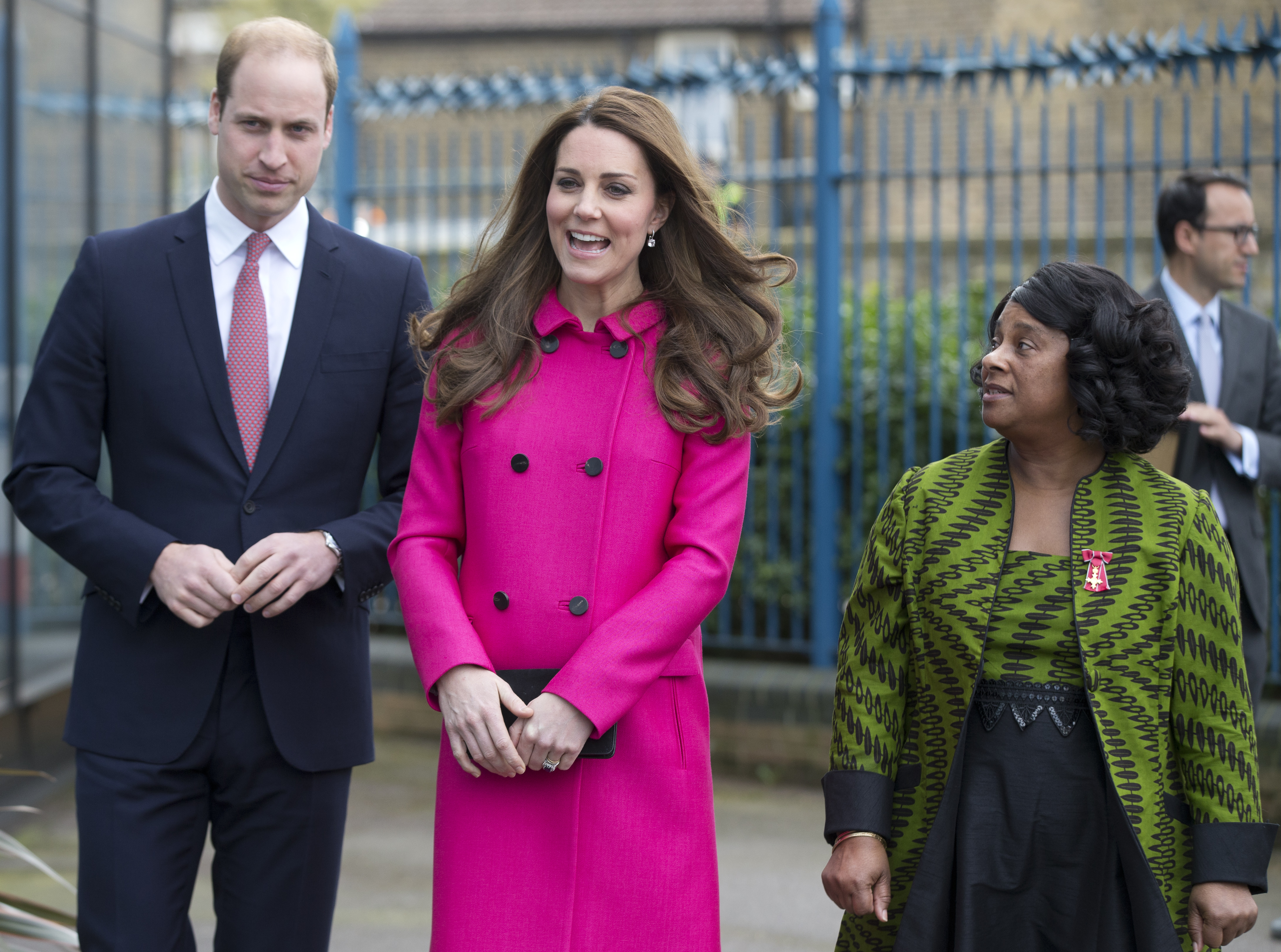 Príncipe William e Kate Middleton na última aparição da duquesa de Cambridge antes de dar à luz seu segundo filho