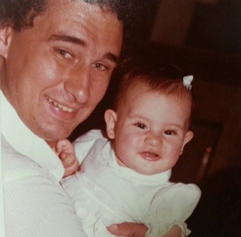 Fernanda Paes Leme com o pai