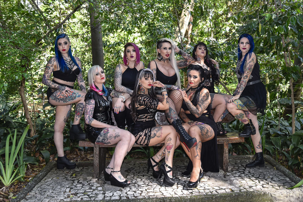 Sabrina Boing Boing apresentou as candidatas ao concurso Musa Brasil Tattoo, que quer eleger a mulher tatuada mais bonita do país