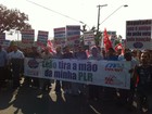 Metalúrgicos do ABC fazem protesto contra cobrança de impostos