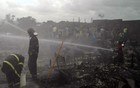 Incêndio destrói cerca de cem barracos (Bruno Fontes/Globo Nordeste)