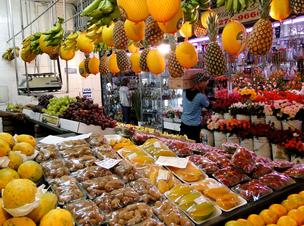 Frutas e flores no Mercado Central (Foto: Alex Araújo\G! MG)