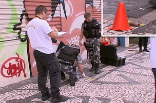 Bomba caseira na Visconde de Guarapuava (Foto: Reprodução RPCTV)