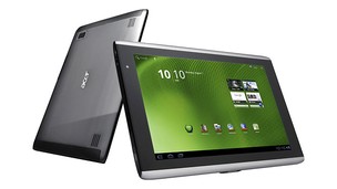 O tablet da Acer com sistema operacional Android 3.0 (Honeycomb) chegou aos Estados Unidos no domingo (24) por US$ 450. Com tela de 10,1 polegadas, o “Iconia Tab A500” tem memória RAM de 1 GB e armazenamento em flash de 16 GB. O aparelho traz ainda uma câ (Foto: Divulgação)