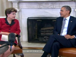 encontro dilma e obama (Foto: globonews)