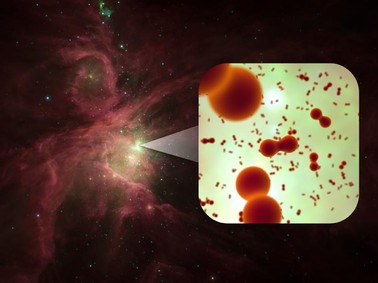 Moléculas de oxigênio encontradas pelo telescópio Herschel na formação de estrelas Órion (Foto: JPL-Caltech/ESA/Nasa)