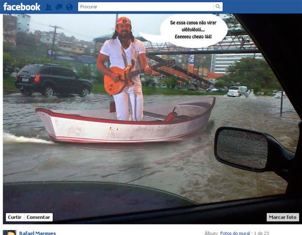 Sátira da chuva em Salvador (Foto: Reprodução/Redes Sociais)