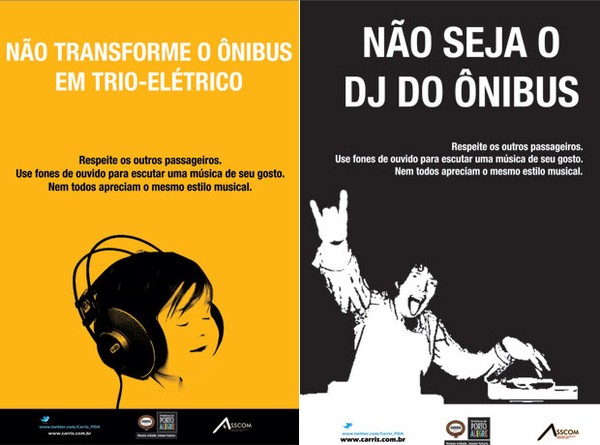 DJs de ônibus podem ser multados em Porto Alegre (Foto: Divulgação, Carris)