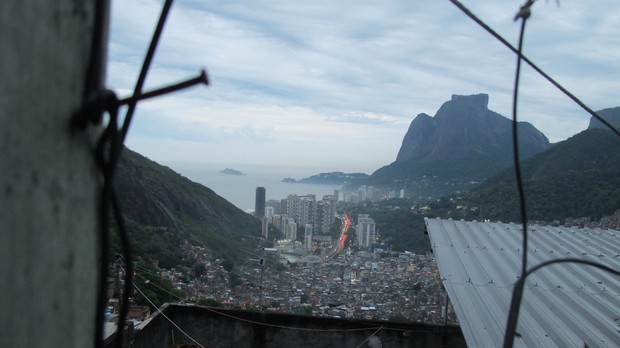 Vista de um dos pontos mais altos da Rocinha, no Terreirão, onde Nem realizava reuniões com a comunidade. (Foto: Rosanne D'Agostino/G1)