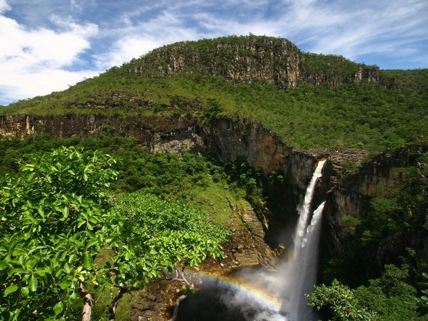 Salto do Rio Preto em Alto Paraíso (Foto: Ion David/Travessia Ecoturismo)