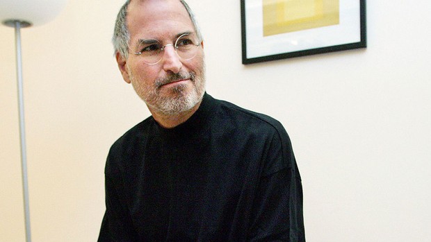 Steve Jobs na sede da Apple em Cupertino (Foto: Lou Dematteis/Reuters)