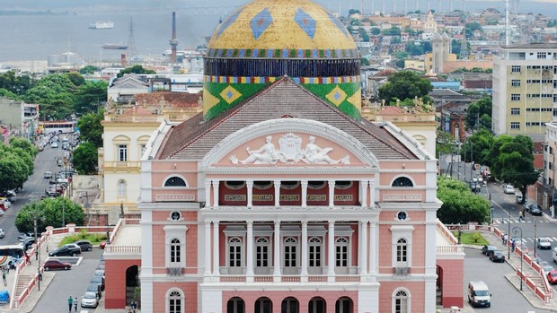 Teatro Amazonas patrimônio histórico da capital Amazonense (Foto: Arquivo/ AVG/ TV Amazonas)