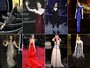 Com oito modelitos, Anne Hathaway foi a musa fashion do Oscar