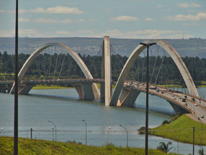 A ponte Juscelino Kubitscheck (Foto: Rafael Targino/G1)