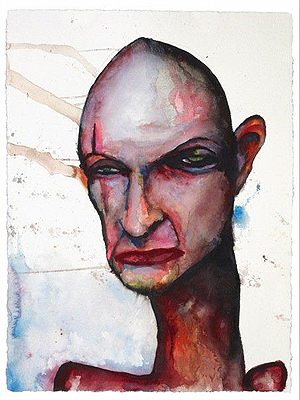 Retrato do personagem John Locke ('Lost'), por Marilyn Manson