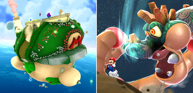 Planetas de 'Super Mario Galaxy 2' têm gravidades diferentes.