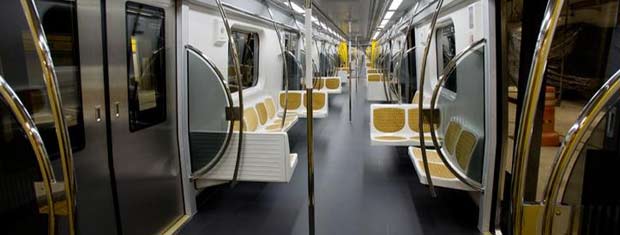 Composição da nova linha do Metrô de São Paulo, que começa a  funcionar nesta semana
