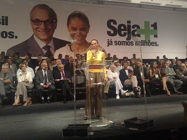 A pré-candidata à Presidência, Marina Silva (PV)