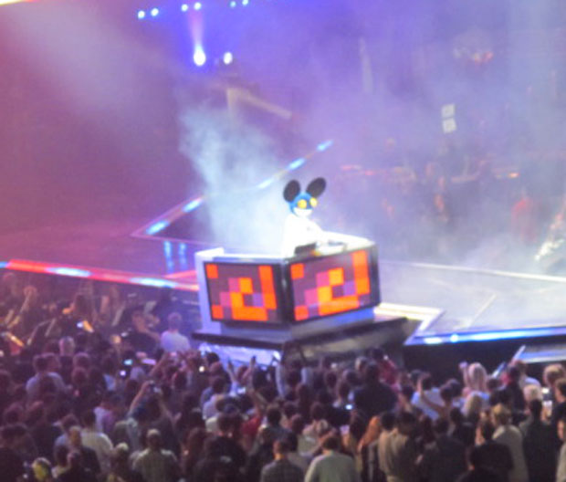 O DJ Deadmau5 no evento.