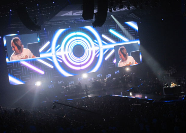 O DJ David Gueta também participou do espetáculo da Activision.