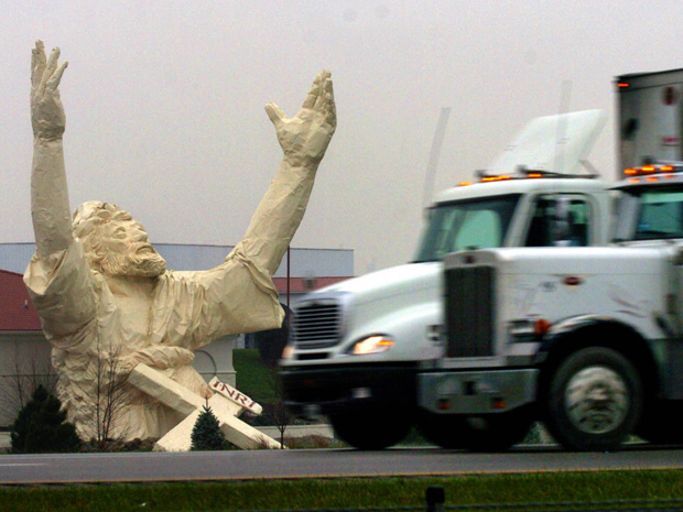 Estátua de Jesus Ohio raio