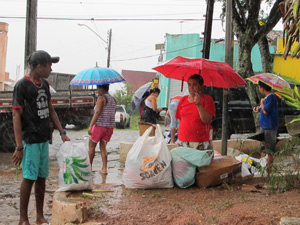 Chuva assusta moradores de Palmares neste domingo