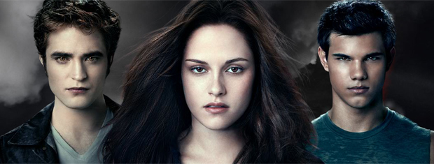 Edward Cullen, Isabella Swan e Jacob Black: saga 'Crepúsculo' gira em torno do trio.
