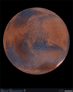 Programa permite 'passear' por Marte.