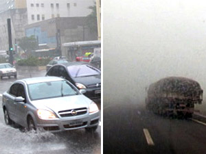 chuva e neblina (Foto: G1/Globo News)