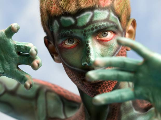 Cidade austríaca promove o maior festival do mundo de ‘bodypainting’, a arte do corpo pintado.