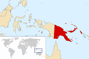 Mapa Papua Nova Guiné