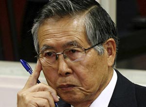 O ex-presidente peruano Alberto Fujimori, que tem câncer de boca.