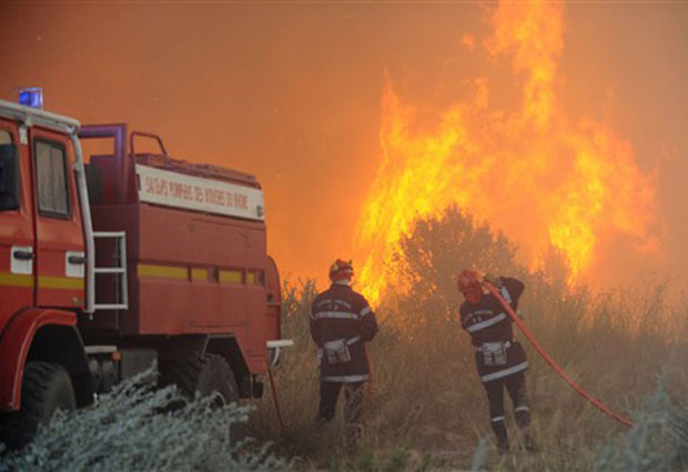 Incêndio atinge sudoeste da França