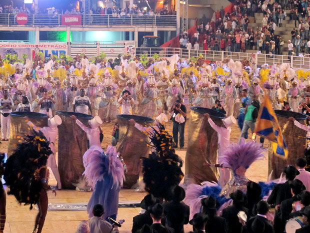 415 pessoas foram convidadas pela escola de samba para se apresentar na arena.