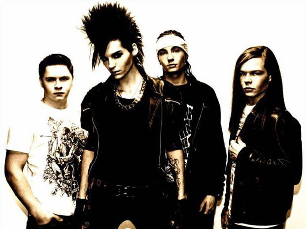 O grupo de pop rock alemão Tokio Hotel.