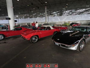 Veja em 360 graus os bastidores de exposição de carros antigos em SP (Daigo Oliva/G1)