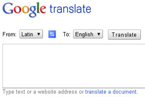 Google inclui latim na ferramenta de tradução