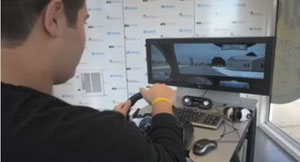 Simulador mostra os perigos de falar ao celular no volante.