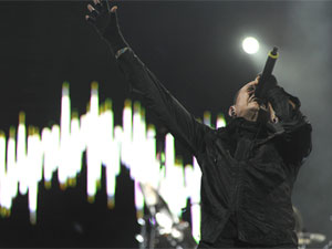 Linkin Park no SWU (Foto: Flavio Moraes/G1)