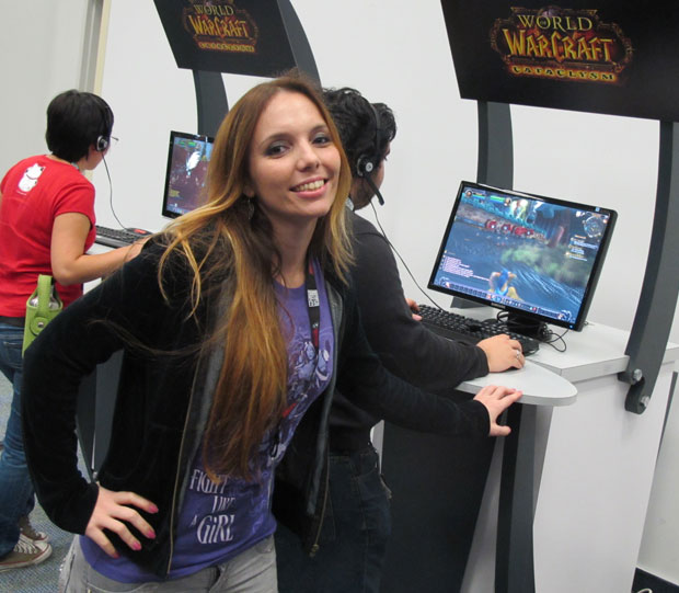 Lorena Boyer é conhecida como a WoW Girl e é fã de 'World of Warcraft'.