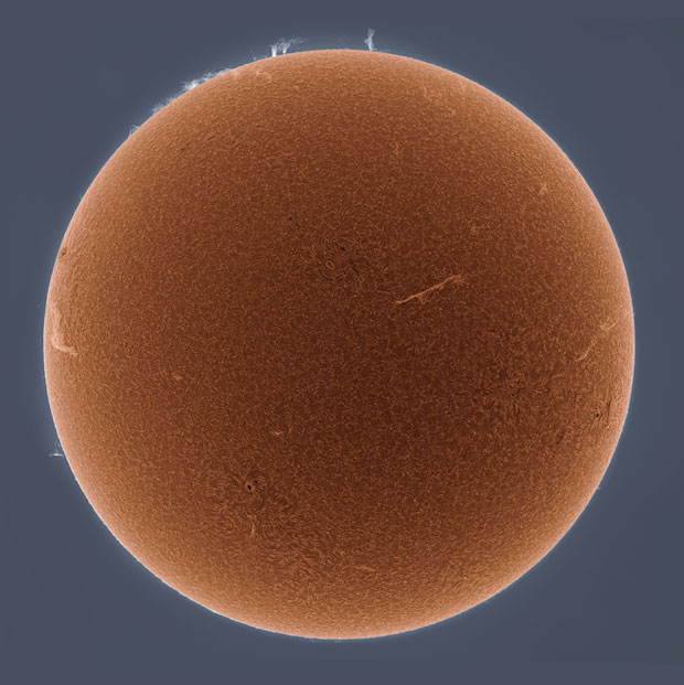 Foto mostra a ‘cromosfera’ solar